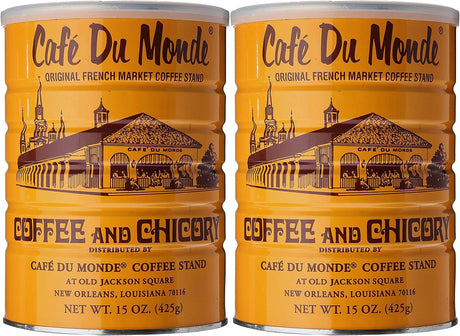 Cafe Du Monde Coffee Chicory, 15 Ounce Ground, Pack of 2 - Mighty Depot