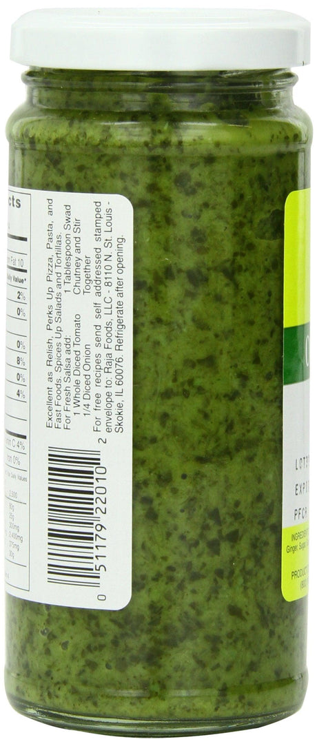 Swad Coriander Chutney, 7.5 Ounce - Mighty Depot