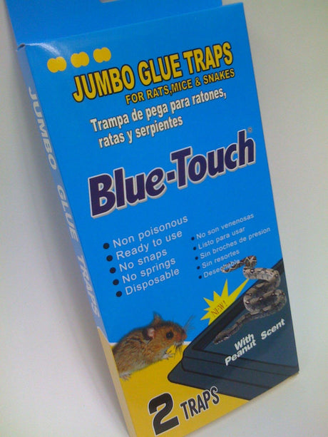 Blue Touch Jumbo glue traps pack of 2pc - Mighty Depot