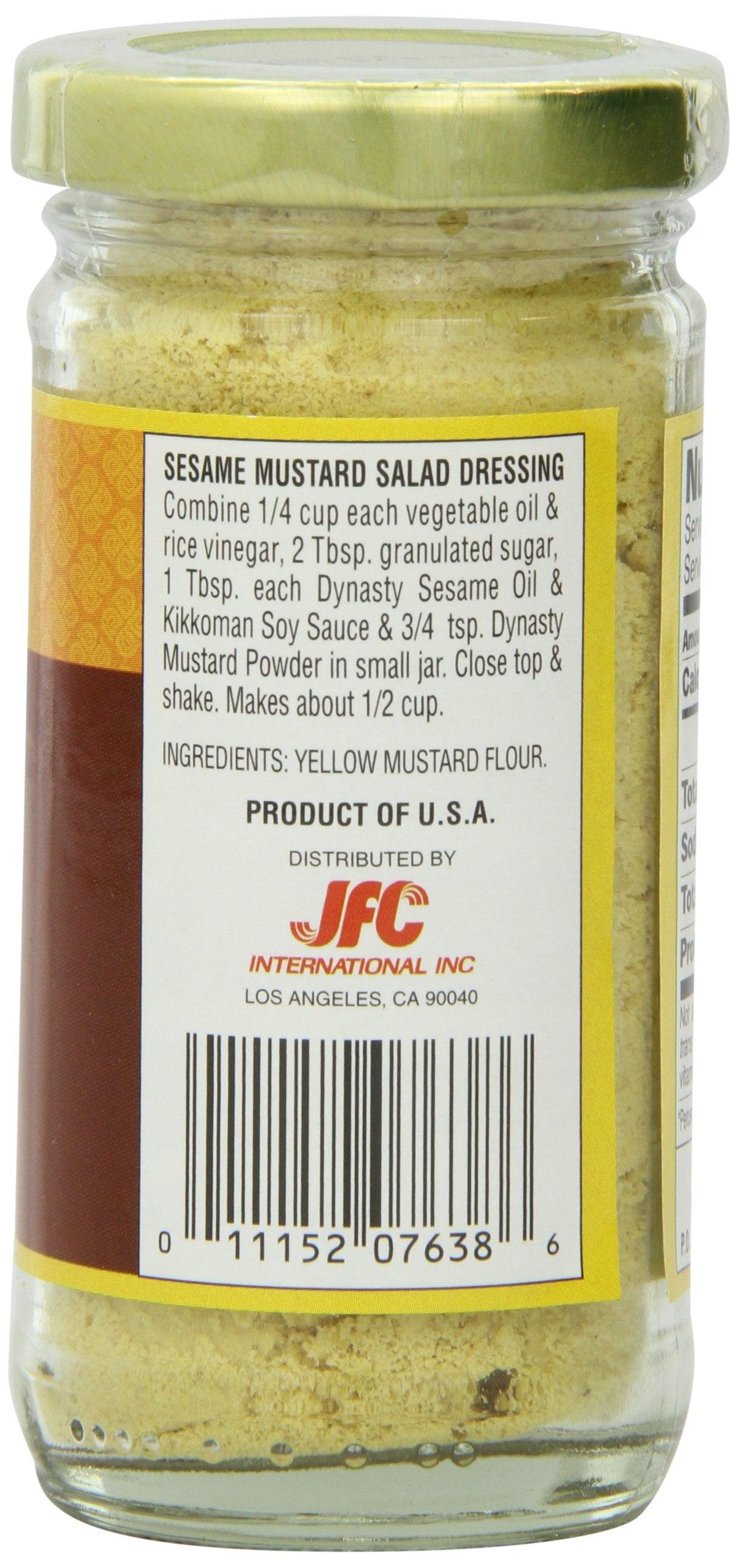 Dynasty Mustard Powder, 2-Ounce Jars (Pack of 12) - Mighty Depot