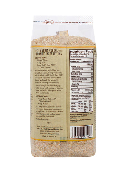 Bob's Red Mill 7 Grain Cereal, 25 Ounce