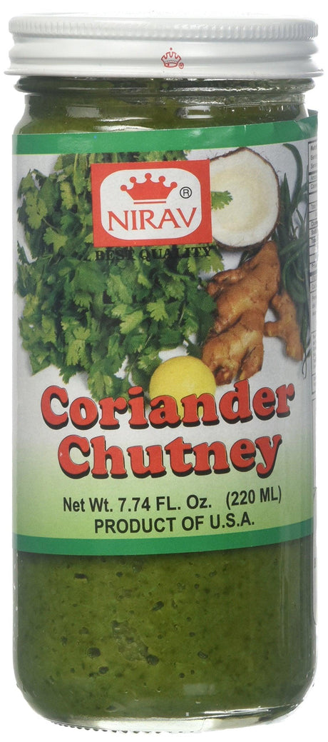 Nirav Coriander Chutney(7.74Oz) - Mighty Depot