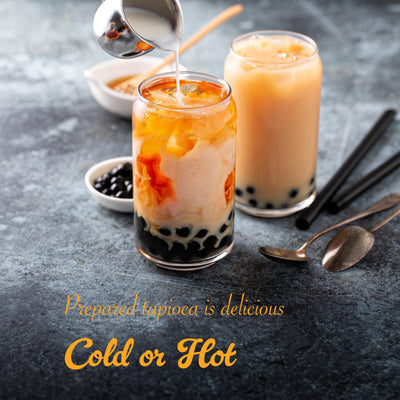 WuFuYuan Boba Tapioca Pearl, Black Sugar Flavor, Ready in 5 Minutes, 8.8 Oz. (3 Packs)