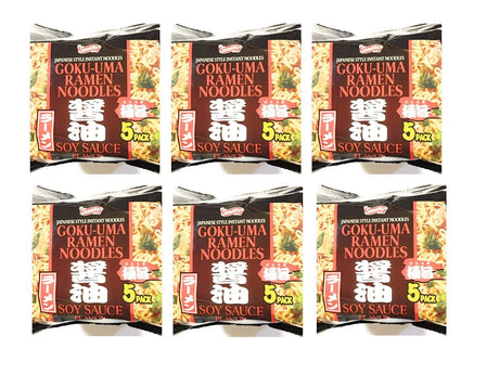 Shirakiku Japanese Style Instant Noodles Tonkotsu Flavor(5x3.35 Oz) (Soy Sauce, 30 Pack) - Mighty Depot