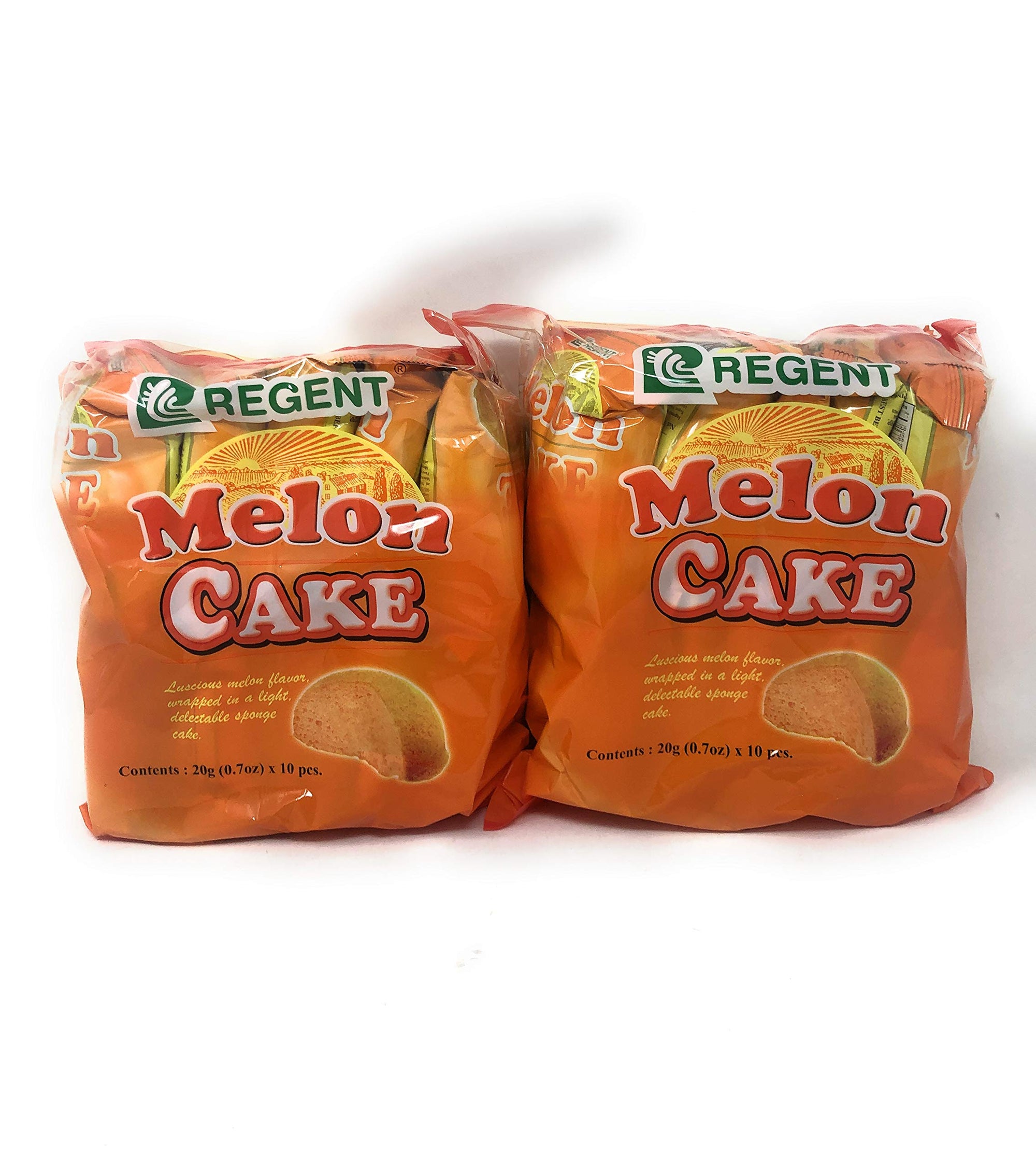 Regent Melon Cake Net Wt 20g(0.7oz) x 10 Pieces, 2 Pack