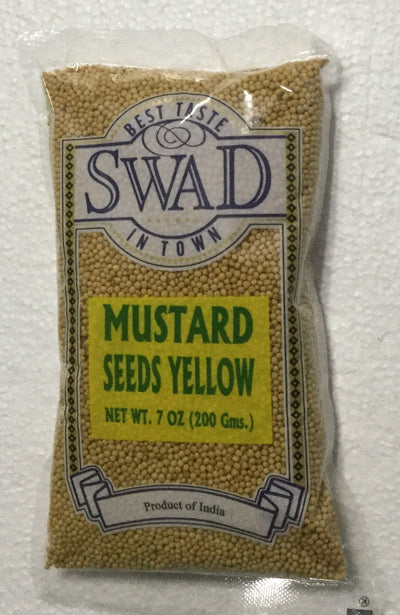 Swad Mustard Seeds Yellow - 7oz., 200g.