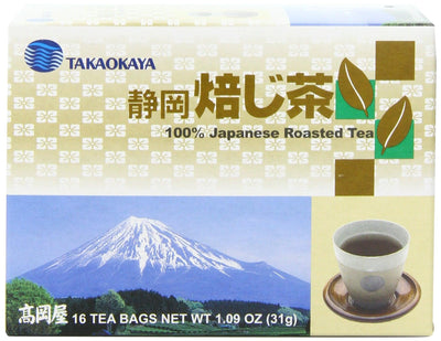 Takaokaya Tea, Hoji Cha Tea, 16-Count Tea Bags (Pack of 12)