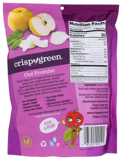 Crispy Green, Pears Asian, 0.36 Ounce, 6 Pack