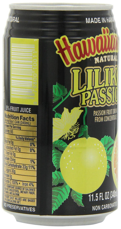 Hawaiian Sun Lilikoi, Passion Fruit, 11.5 Fl Oz (Pack of 24)