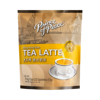 Prince of Peace 3 in 1 Instant Hong Kong Style Tea Latte, 22 Sachets – English Milk Tea Mix, Non-Dairy Creamer, Convenient – Just Add Water