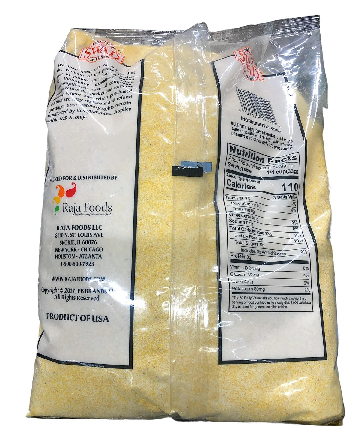 Great Bazaar Swad Corn Meal, 4 Pound - Mighty Depot