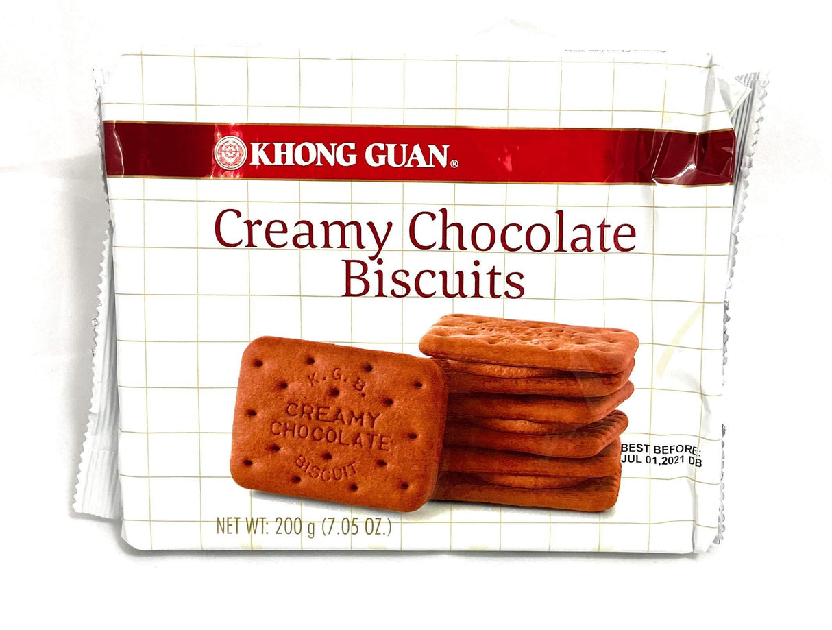 Khong Guan Creamy Chocolate Biscuits 200g (7.05 oz) - Mighty Depot