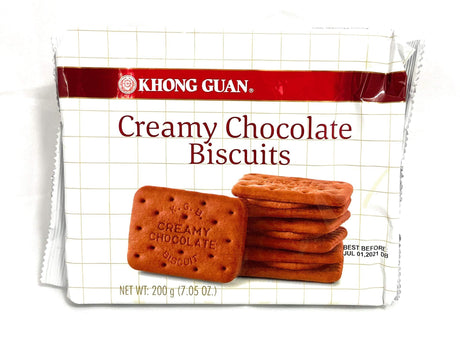 Khong Guan Creamy Chocolate Biscuits 200g (7.05 oz) - Mighty Depot