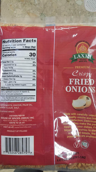 Laxmi Crispy Fried Onions 14 oz