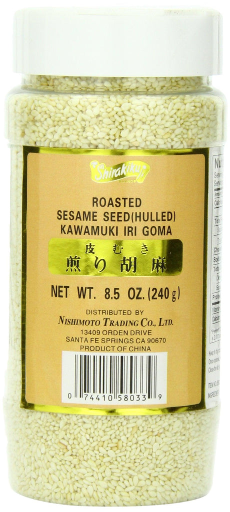 Shirakiku Sesame Seed Hulled White, 8.5-Ounce Units (Pack of 12) - Mighty Depot