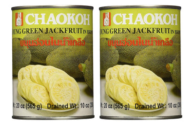 Chaokoh Young Green Jackfruit in Brine 280g, 2 Pack