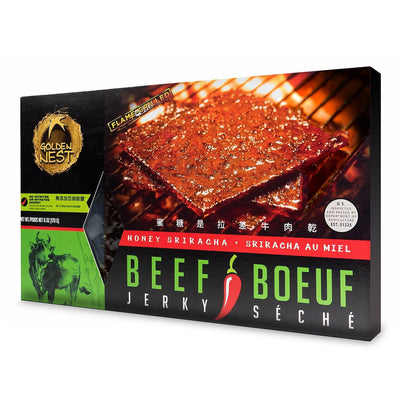 Golden Nest Beef Jerky, Gluten Free, Low Sodium Homemade Style BBQ Meat From Gourmet USA Beef, Award Winning Premium Jerky, 6 Ounces