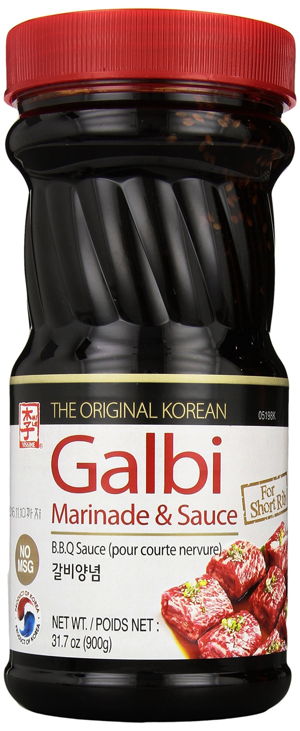Yissine Korean B.B.Q Sauce for Short Rib, 32 Ounce