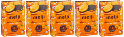 Meiji rich orange biscuits six X5 boxes