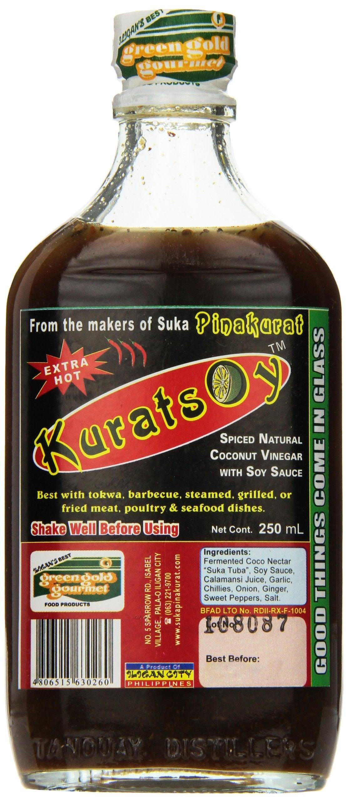 Kurats Spiced Natural Coconut Vinegar with Soy Sauce, 8.5 Ounce - Mighty Depot