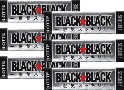 Lotte Black Black Gum 1.02oz (6pack)