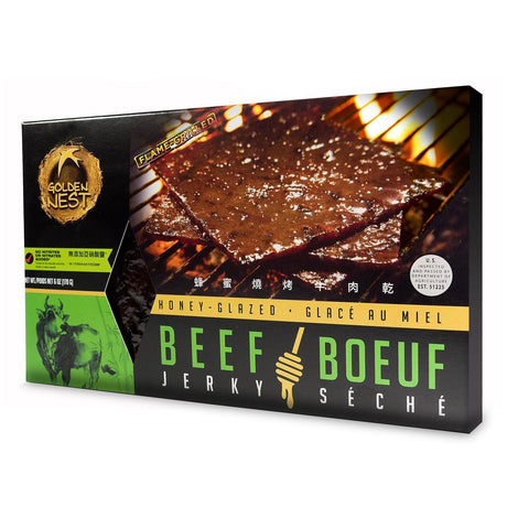 Golden Nest Beef Jerky, Gluten Free, Low Sodium Homemade Style BBQ Meat From Gourmet USA Beef, Award Winning Premium Jerky, 6 Ounces - Mighty Depot