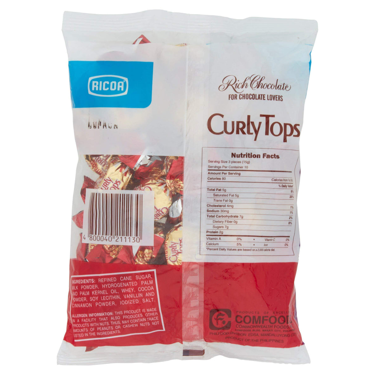 Ricoa Curly Tops 30pcs Pack of 1 - Mighty Depot