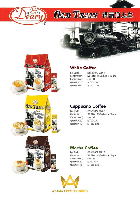 Coffee Instant 3 in 1 Old Train Mocha - Mighty Depot