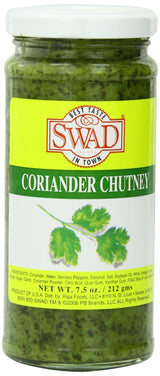 Swad Coriander Chutney, 7.5 Ounce - Mighty Depot