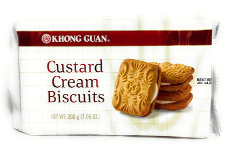 Custard Cream Biscuits - 7.05oz [Pack of 1] - Mighty Depot