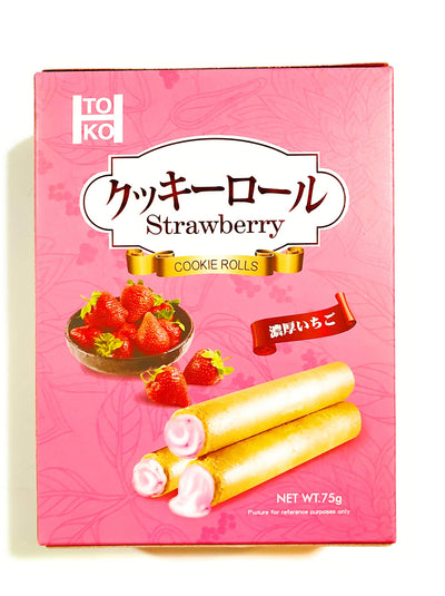 Toko Strawberry Cookie Rolls 2.64 Oz(2 Pack)