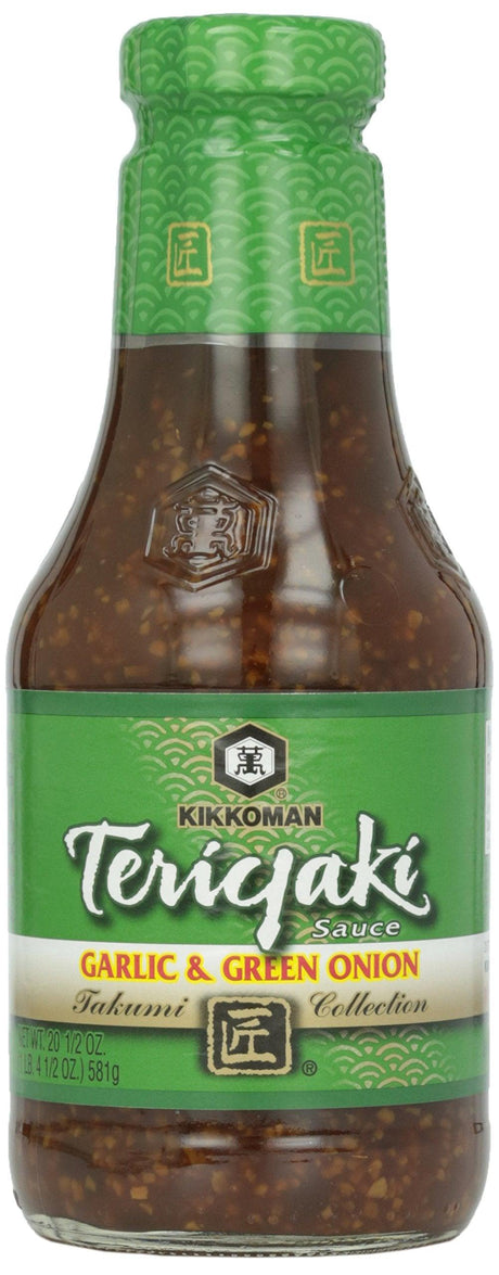 Kikkoman Teriyaki Sauce, Garlic & Green Onion, 20.5 oz - Mighty Depot
