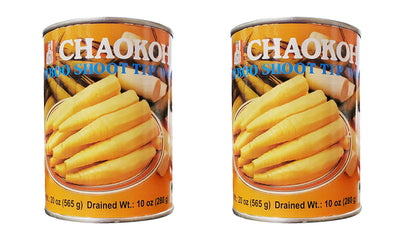 Chaokoh Bamboo Shoot Tip (Whole) in Water (2 Pack, Total of 40oz)