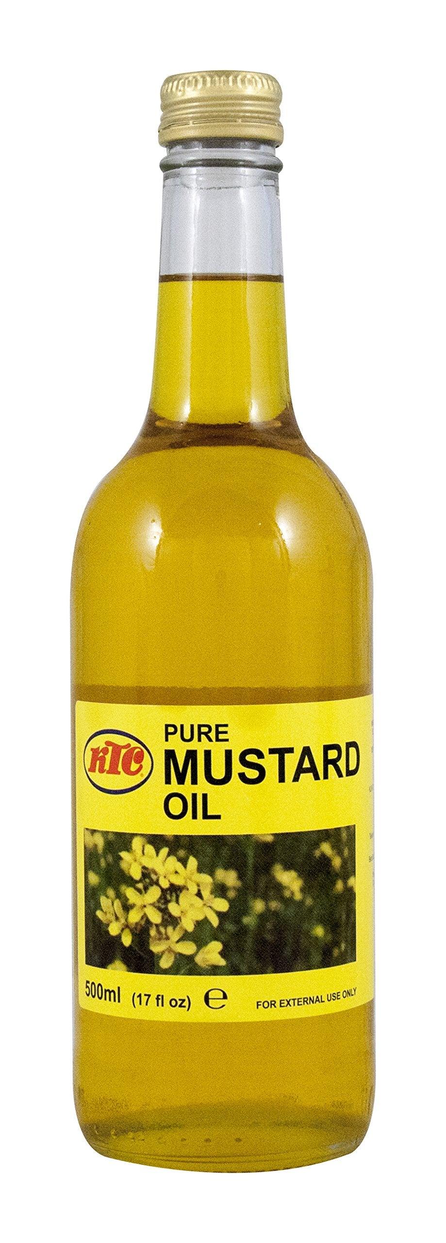KTC Pure Mustard Oil, 17 Fl Oz - Mighty Depot