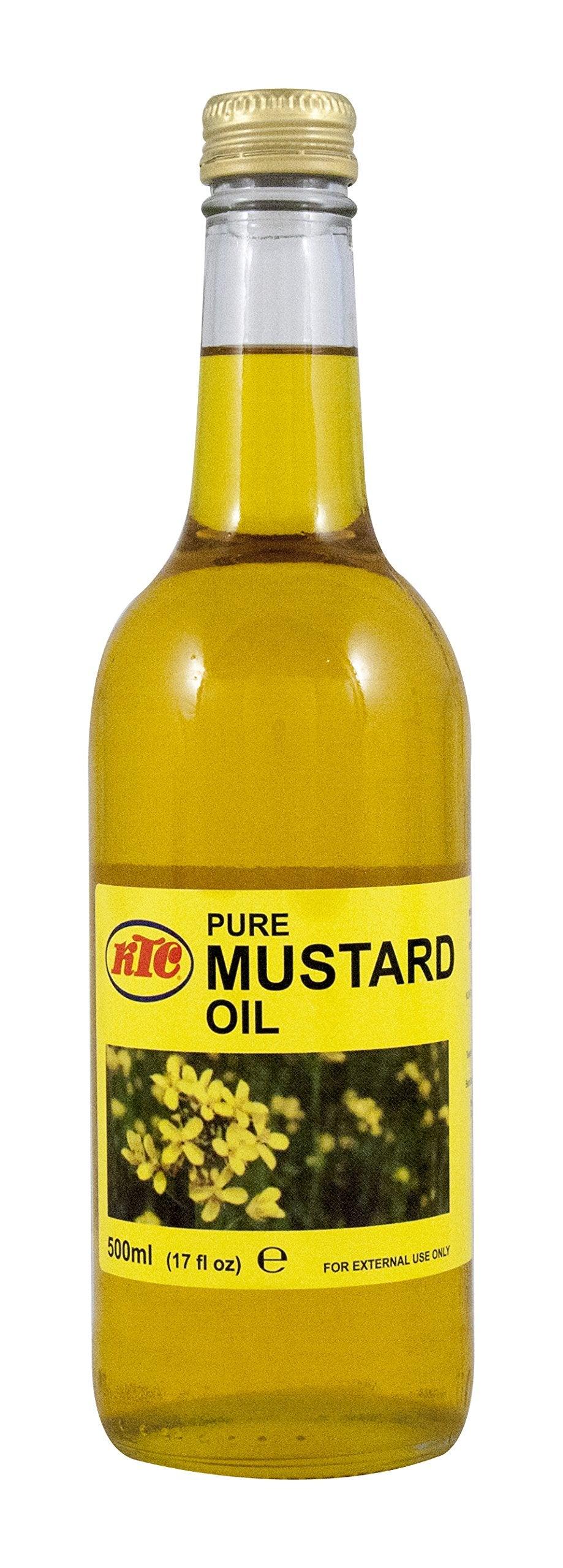 KTC Pure Mustard Oil, 17 Fl Oz