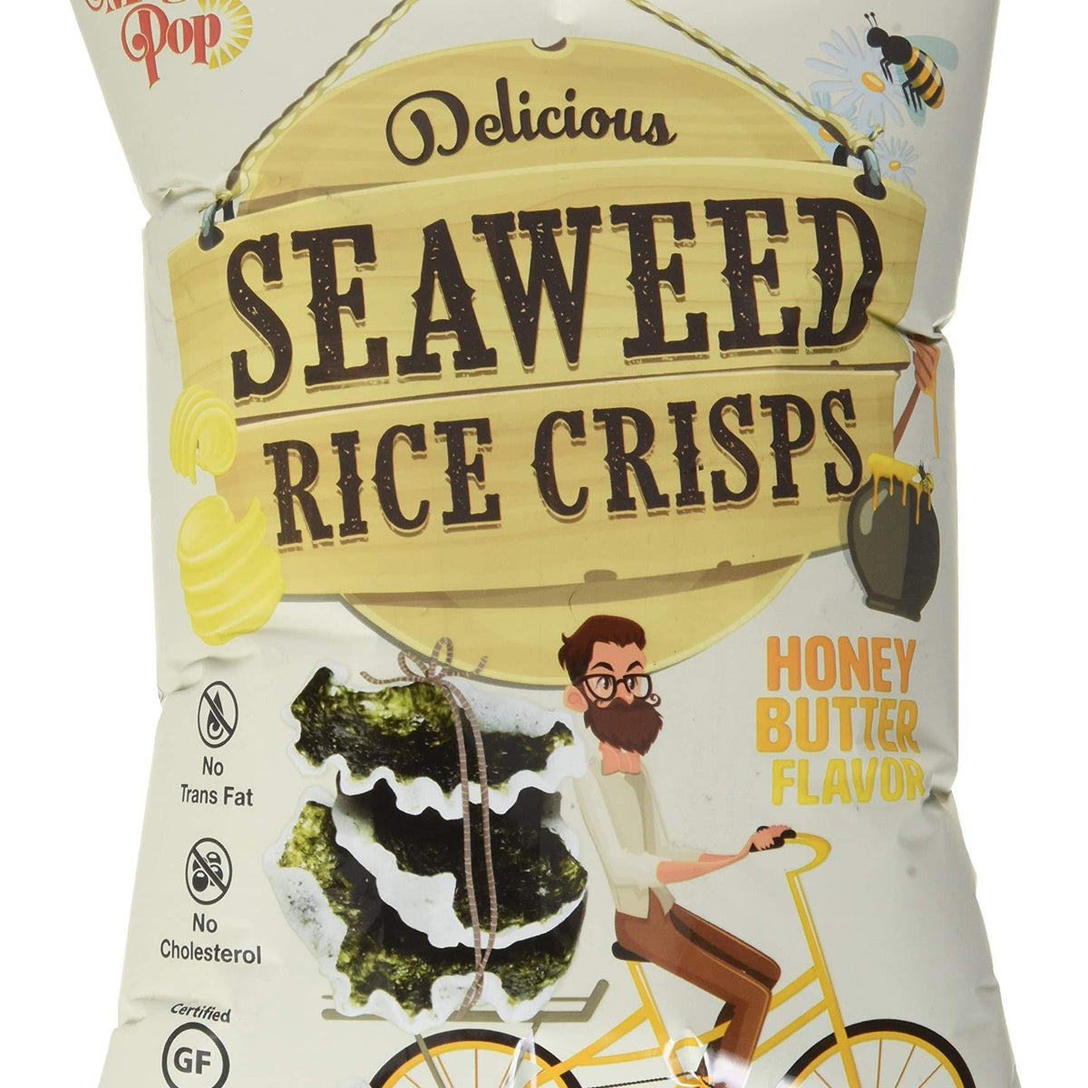 Kim's Magic Pop Honey Butter Seaweed Rice Crisps, 30 GR – Mighty Depot