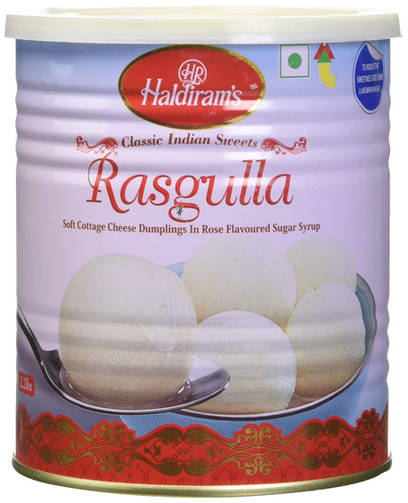 Haldirams Rasagulla - 2.2 lbs - Mighty Depot