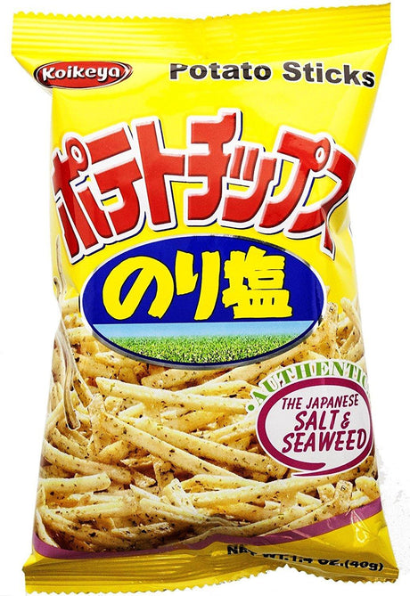 Koikeya Karamucho Potato Sticks, Salt & Seaweed, 1.4 oz - Mighty Depot