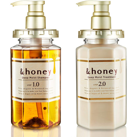 &honey Shampoo & Conditioner Natural Organic Hair and Scalp Care for Intense Cleansing and Hydration - Mighty Depot