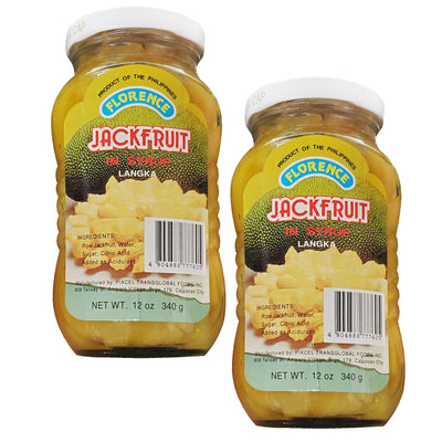 Florence Jackfruit in Syrup Langka (2 Pack, Total of 24oz)