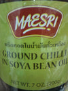 Ground Chilli in Soya Bean Oil by MaeSri Brand , 7 Oz