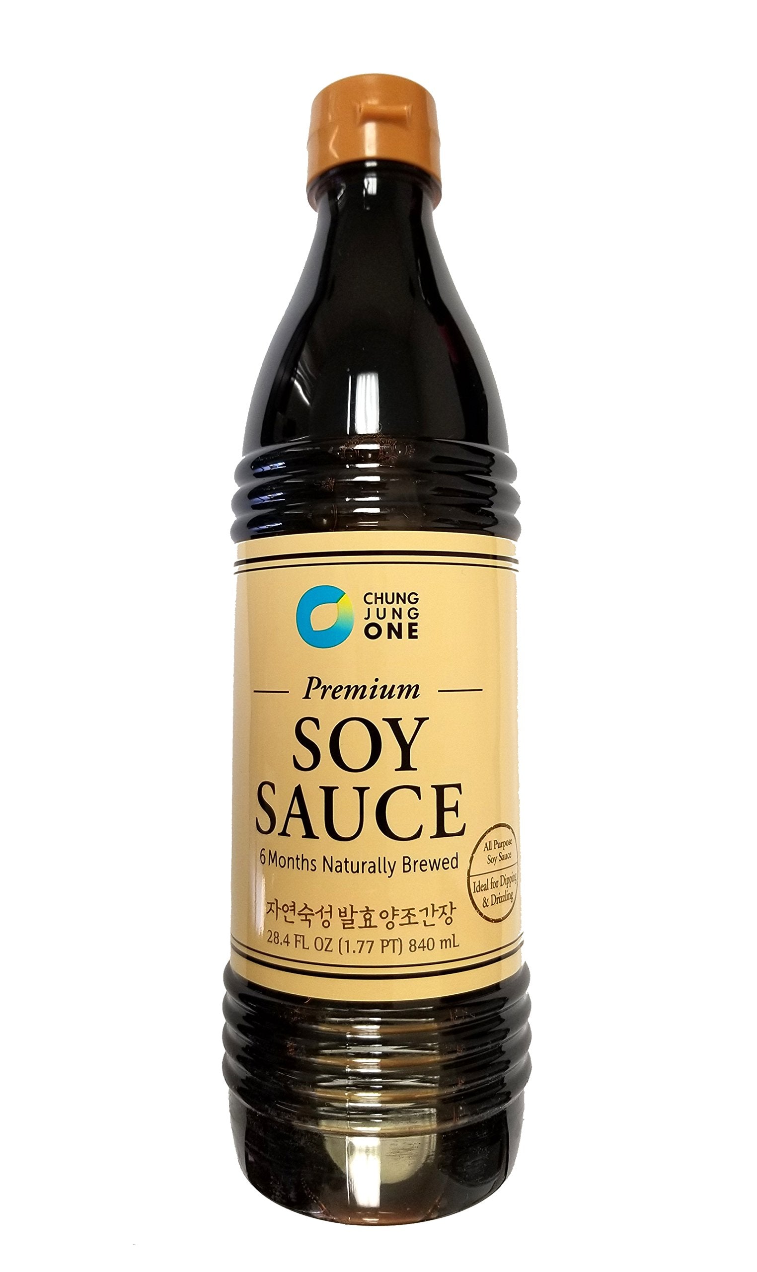 Chung Jung One Premium Korean Premium Soy Sauce 840ml (28.4 oz) (6 Months Naturally Brewed (Yangjoganjang))
