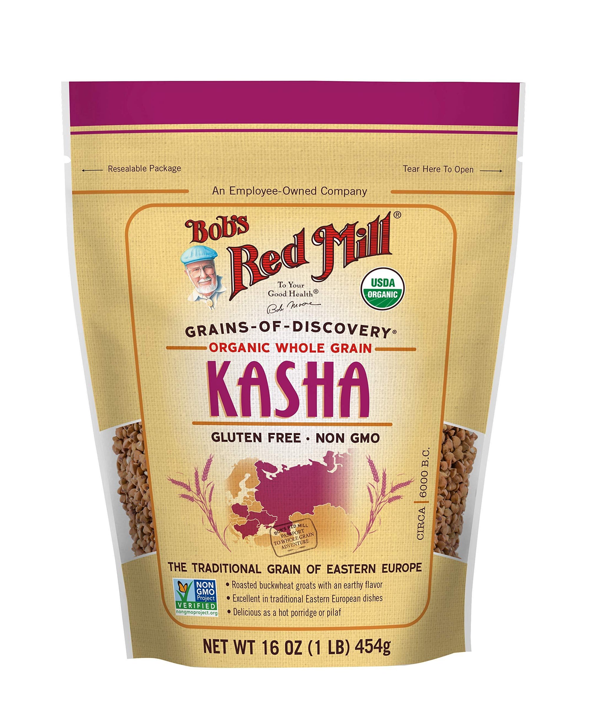 Bob's Red Mill Organic Kasha/Toasted Buckwheat, 16 Oz