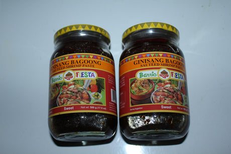 Barrio Fiesta Ginisang Bagoong Sauted Shrimp Paste Sweet Pack of Two 17 Oz Per Jar - Mighty Depot