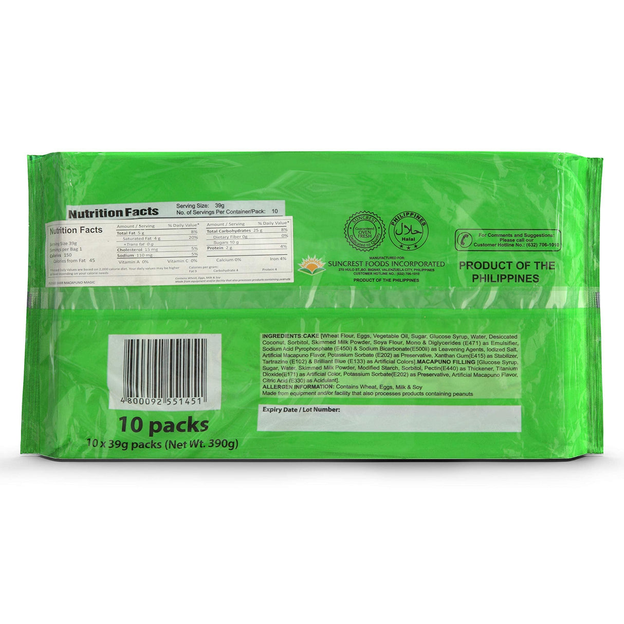 Fudgee Barr Indivually Wrapped Cream Filled Snack Cakes, Chocolate, 41g, 10 Count - Mighty Depot