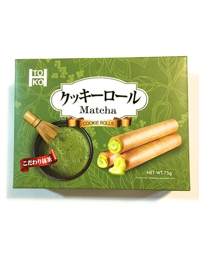 Toko Matcha Cookie Rolls 2.64 Oz(2 Pack)