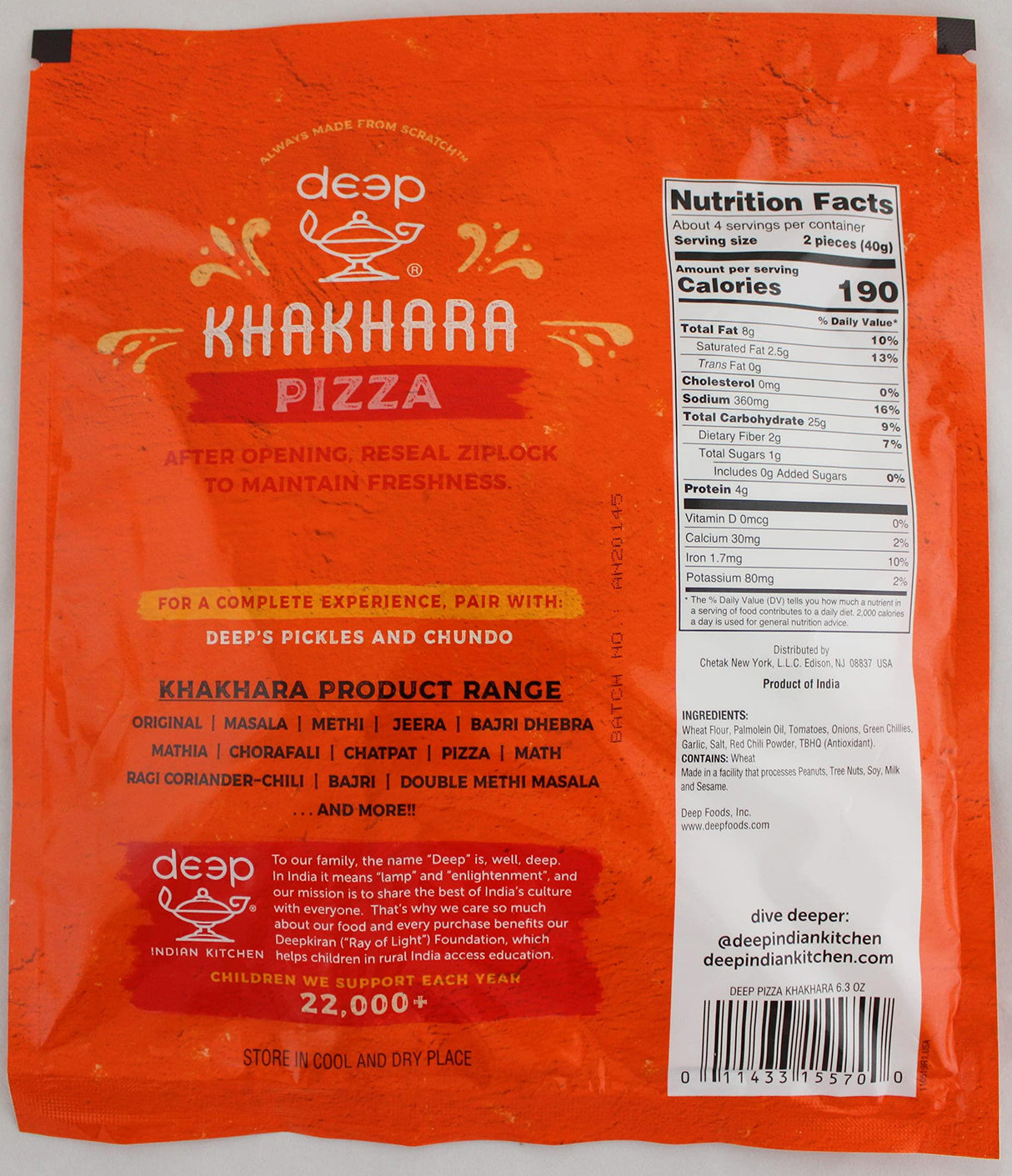 Pizzario Khakhara 6.3 oz. - Mighty Depot