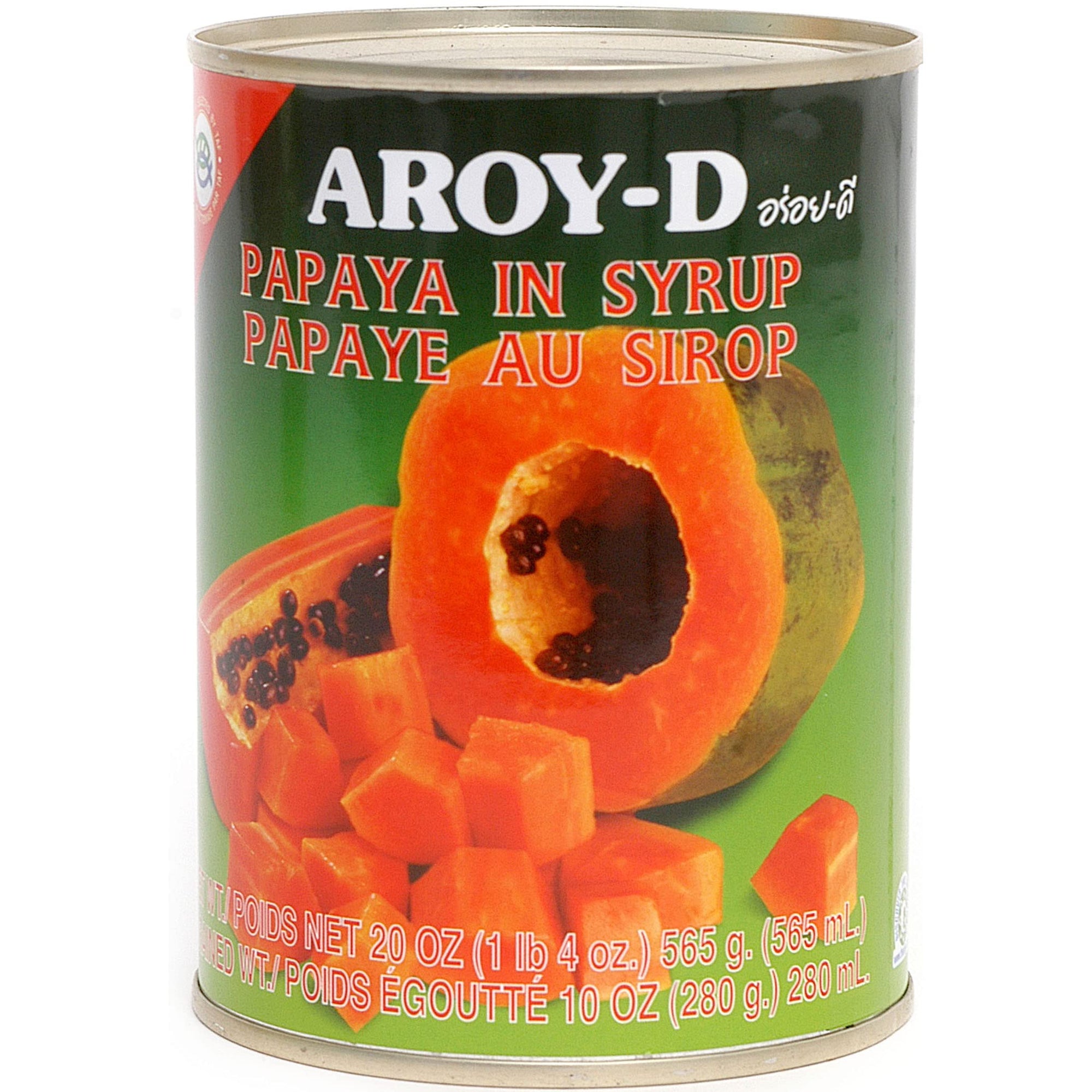 Aroy-D - Papaya in Syrup 20oz (565g) - [Pack of 1]