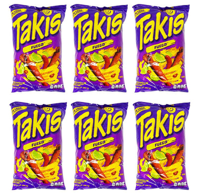 Barcel Takis Fuego Hot Chili Pepper & Lime Tortilla Chips Oz