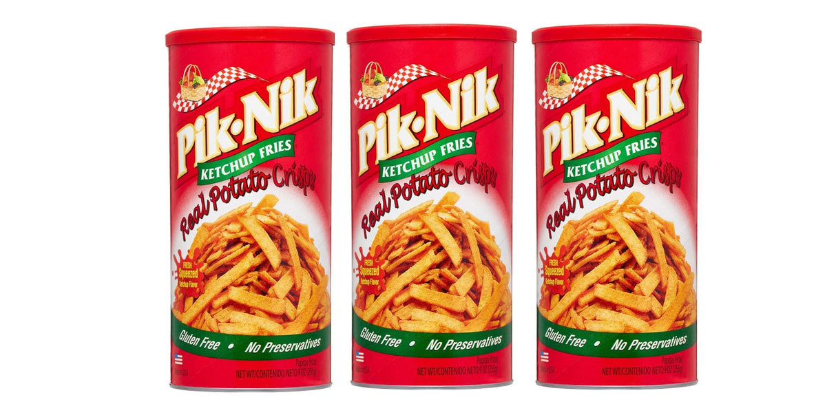 Pik-nik Ketchup Fries Pack of Three 9 Oz. Each Pack - Mighty Depot